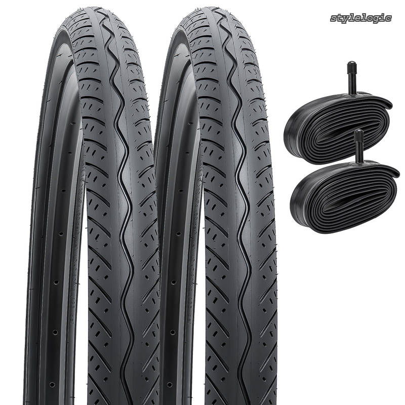 Rakuten - 【送料無料】2本セット 26 2.0 タイヤ 26x2.0 54-559 自転車タイヤ + チューブ 米式バルブ32mm +タイヤレバー 適用 26インチ 2.0 マウンテンバイク、クロスバイク Y-1173