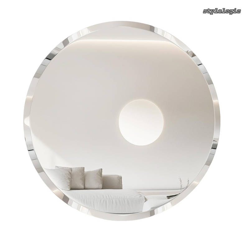 Rakuten - 【送料無料】壁掛け 洗面所 60cm ミラー 丸い ウォールミラー かがみ 浴室鏡 洗面鏡 玄関 風呂 賃貸 ふちなし