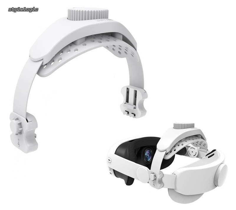for Meta Quest 3S/3/2/Pro ヘッドストラップ 頭への負担を軽減 互換品 ヘッドバンド 装着簡単 アクセサリー Pico4/Proなども対応 (ホワイト)