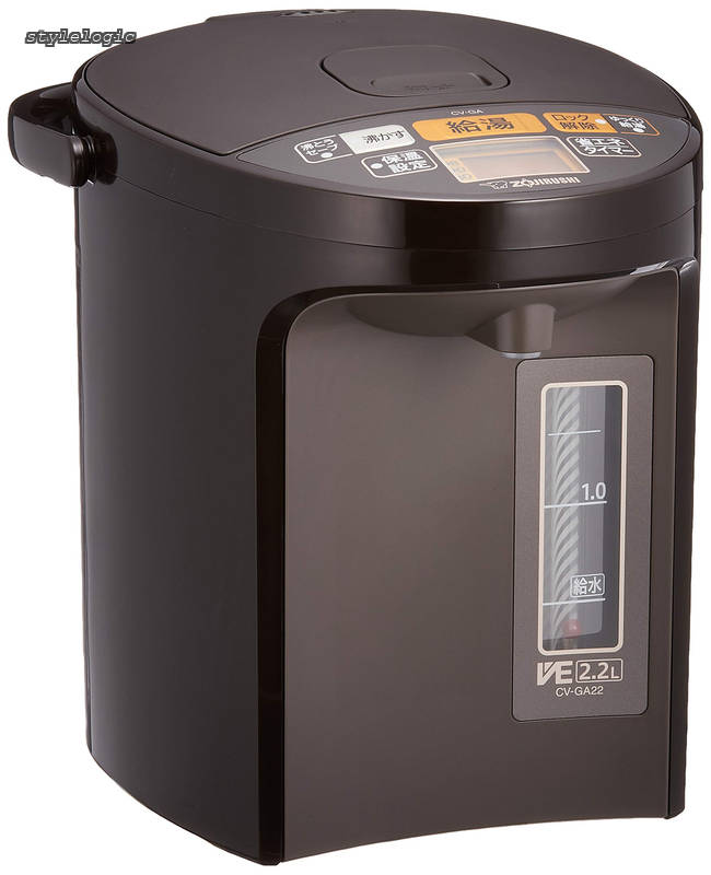 Rakuten - 【送料無料】電気ポット 2.2L 優湯生 省エネタイプ VE電気まほうびん 5段階温度設定 ブラウン CV-GA22-TA