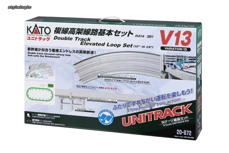 Rakuten - 【送料無料】Nゲージ V13 複線高架線路基本セット (R414/381) 20-872 鉄道模型 レールセット
