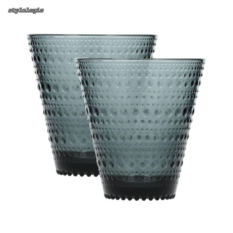 Rakuten - 【送料無料】iittala カステヘルミ 300ml グラス ペア タンブラー ダークグレー 1057030 [並行輸入品]
