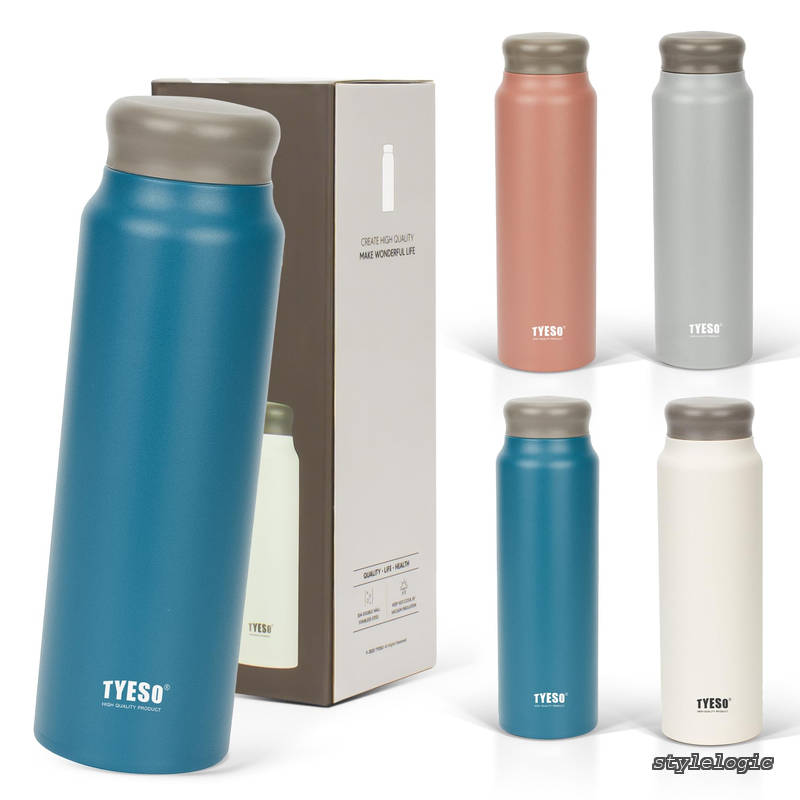 【送料無料】水筒 軽量 スリム 800ml 魔法瓶 保温保冷 真空断熱 マグボトル ステンレス 二重構造 広口 ホームオフィス 大人 子供 ダークブルー