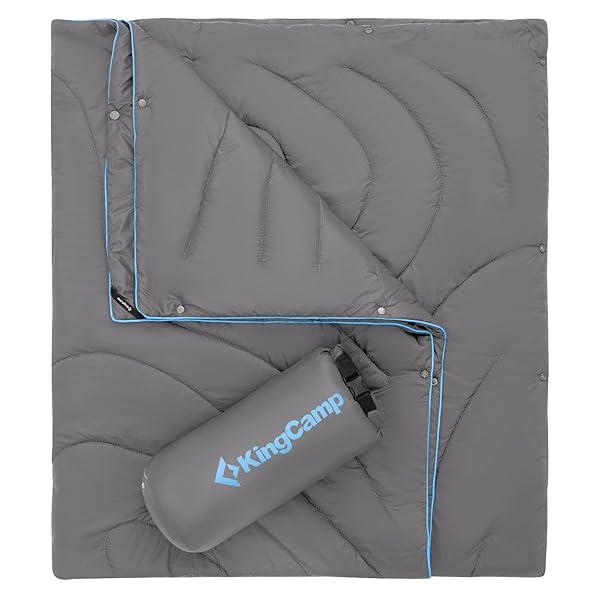 【送料無料】スナップボタン付 防水 超軽量 保温 厚手 大判 マルチブランケット キャンプ用ブランケット