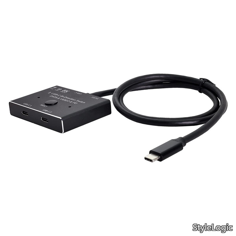 Rakuten - 【送料無料】USB-Cタイプ-C双方向スイッチMST 1~2ハブサポートビデオデータPD 8K @ 30Hz 100W 10Gbps