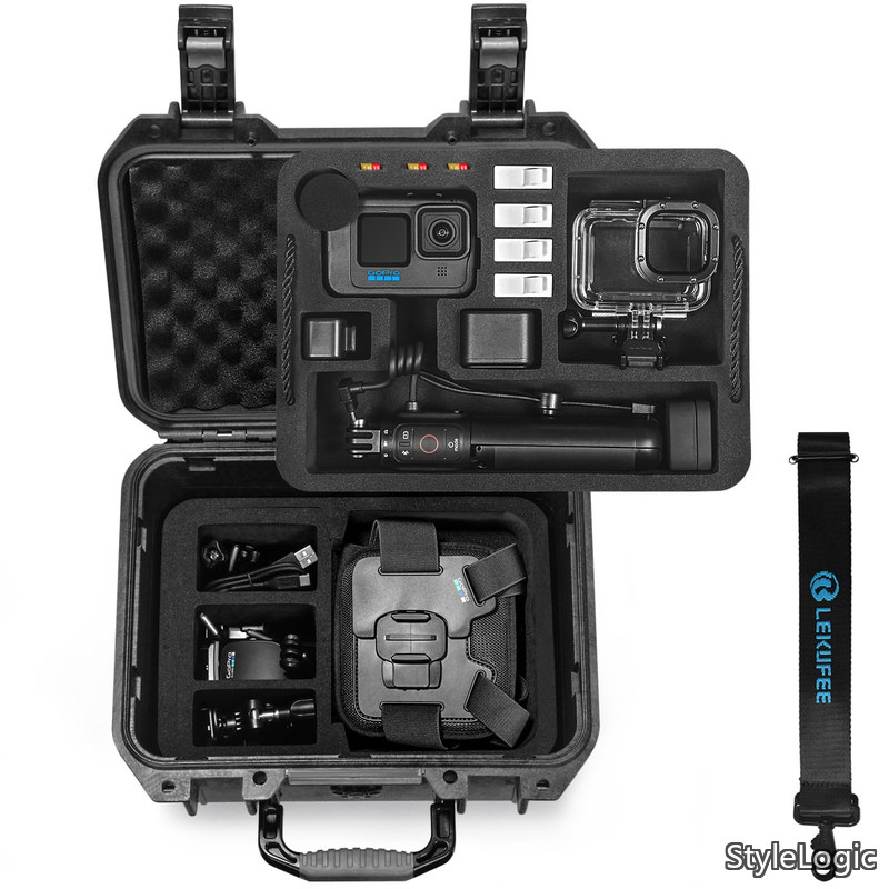 防水ハードケース -Gopro Hero 13/12/11/10/9/8 LIT Hero Hero 4K Gopro Volta/Media Mod/Creator Edition/防水アクションカメラおよびアクセサリーに対応