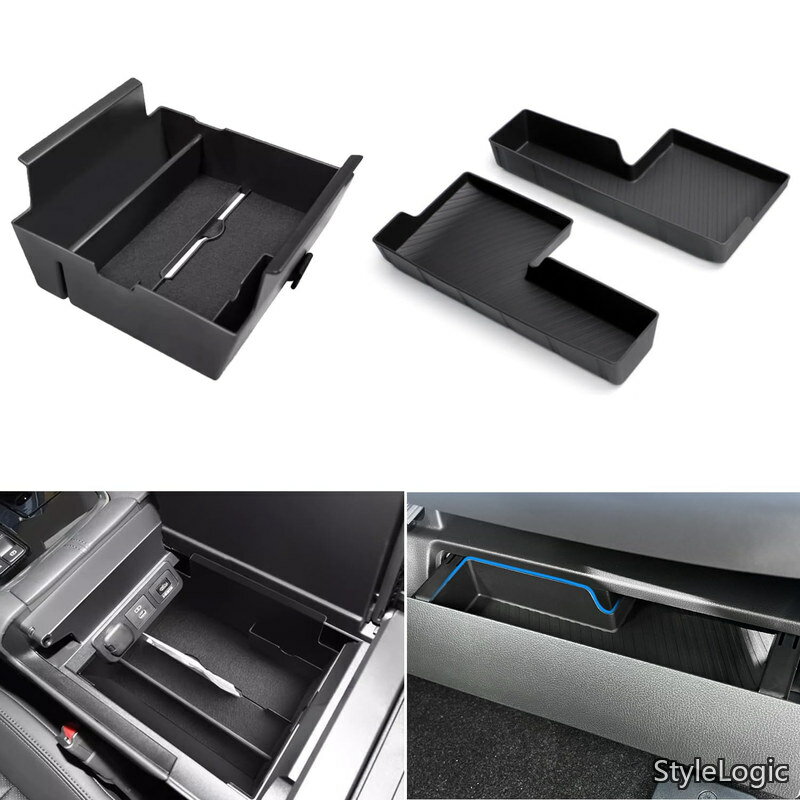 Rakuten - 【送料無料】2023 トヨタ 新型 アルファード ヴェルファイア 40系 専用 コンソールボックス コンソール トレイ 座席下ボックス 2列目シート下トレイ 収納ボックス 取付簡単
