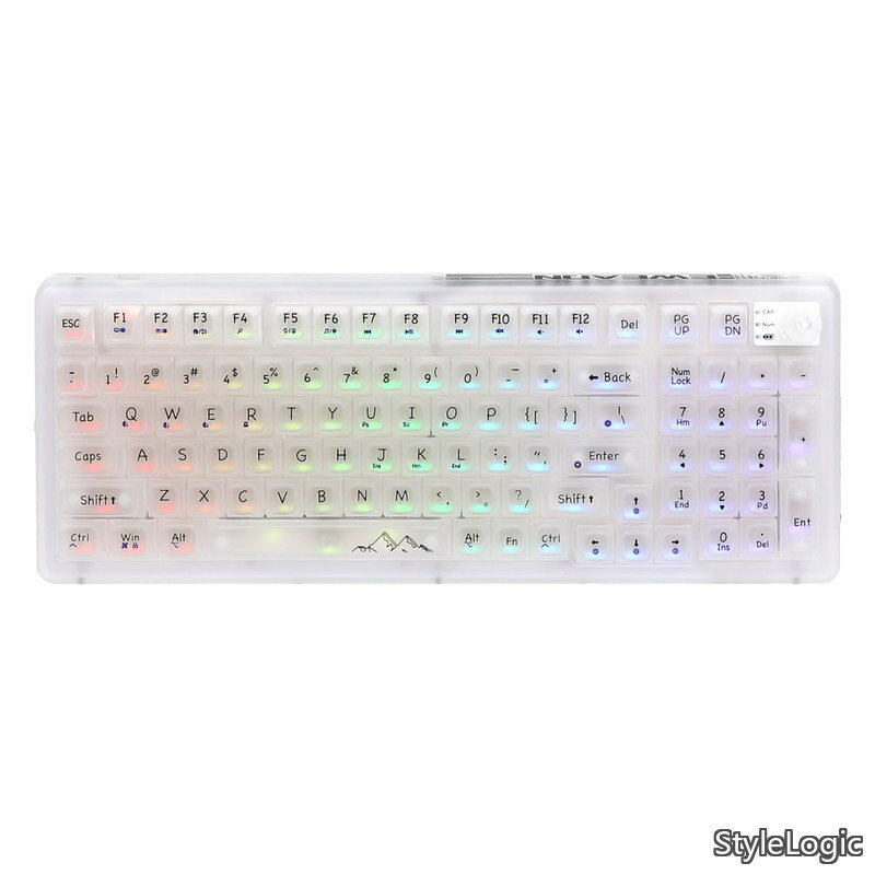 【送料無料】EWEADN V99 ゲーミングキーボード メカニカル 半透明キーボード 半透...
