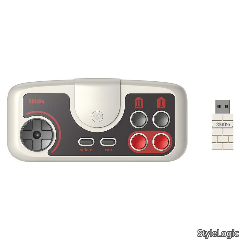 ワイヤレス ゲームパッド PC Engine mini CoreGrafx mini TubroGrafx-16 mini Switch用 (浅灰色)