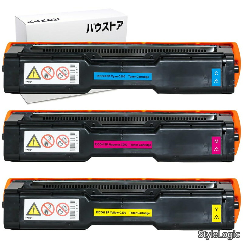 RICOH リコー用 SP C200 600568 600569 600570 600571 互換トナーカートリッジ シアン?マゼンタ?イエロー3色セット Ricoh Ipsio SP C250L / C250SFL / C260L