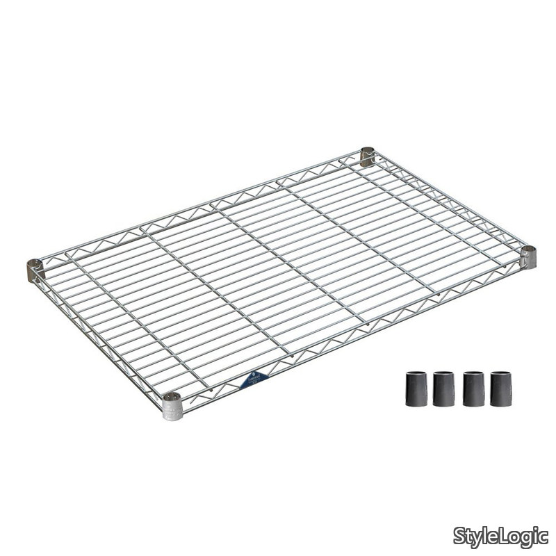 Rakuten - 【送料無料】ルミナススリム スチールラックパーツ スチール棚板 幅91.5×奥行61cm SM9060N スリーブ4個付き 耐荷重135kg 頑丈 業務用 スチールシェルフ 追加棚板 天板 防