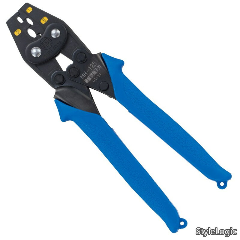 【送料無料】圧着工具 ハンドプレス 絶縁被覆付閉端接続子用 MH-125
