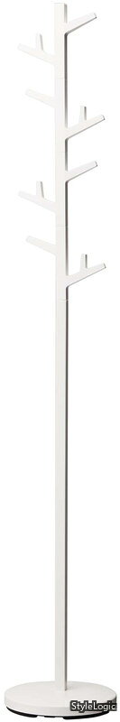 Rakuten - 【送料無料】ポールハンガー ブランチ ホワイト 約W28×D28×H176cm ハンガーラック コートハンガー 7066