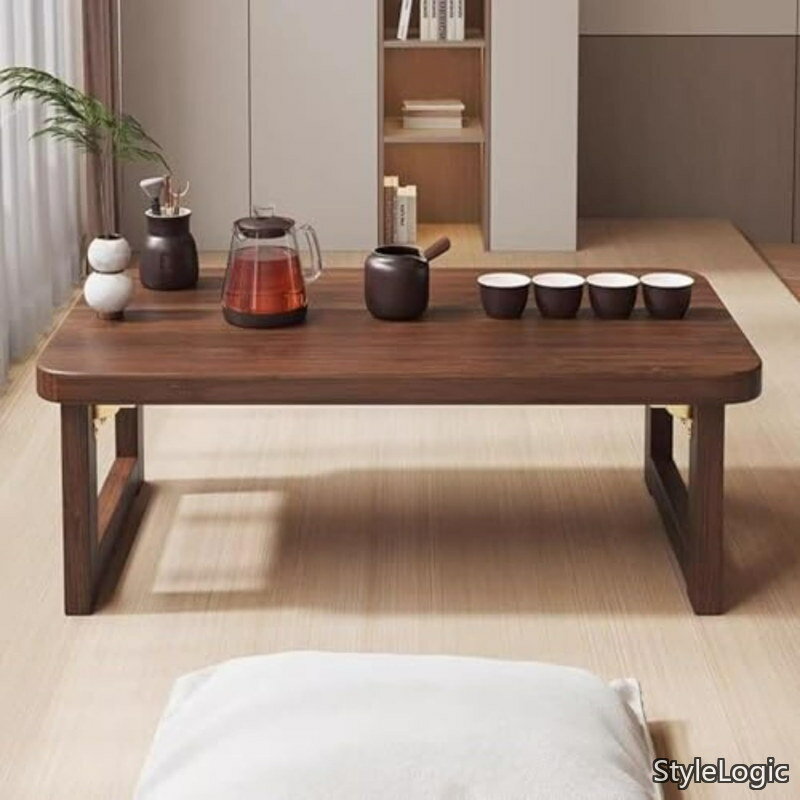乐天商城 - 【送料無料】センターテーブル 完成品 丸みのあるデザイン 折りたたみローテーブル 収納便利 センターテーブル 座卓 折りたたみ 適用されるリビング、学習机、和室、ピクニ