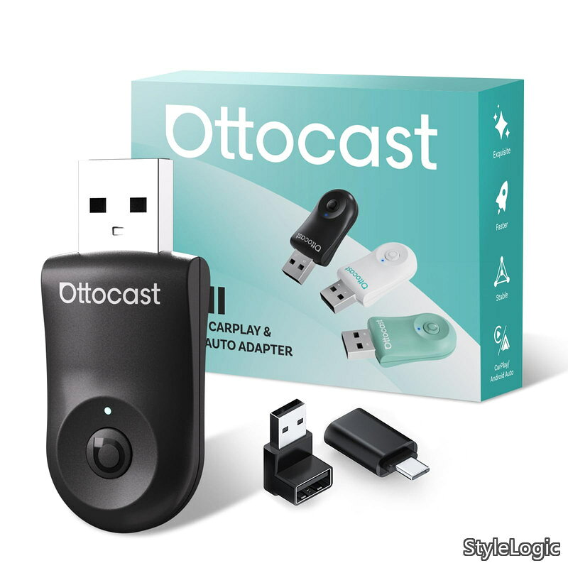 Mini ワイヤレスCarPlay/Android Autoアダプター 純正有線CarPlay/Android Auto対応車専用 98%以上の車種適用 Bluetooth/音楽/音声コントロール/GPSナビゲーシ