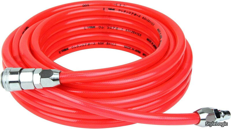 【送料無料】ウレタンエアホース 10m 常圧用 内径8.5mm×外径12.5mm 大流量 クリアレッド EUH-10RL 8.5 日本製