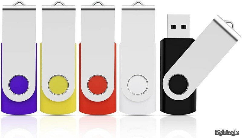 Rakuten - 【送料無料】USBメモリ 32GB 5個セット フラッシュドライブ USB2.0 サムドライブ バックアップメモリ USBドライブ32GB 360度回転式 コンパクト フラッシュメモリー (ブラッ