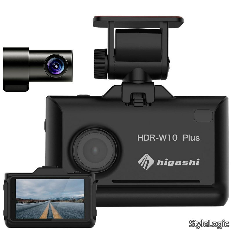 【送料無料】ドライブレコーダー 前後カメラ フロント360万画素 GPS SONYセンサー 16GBSDカード 録画中ステッカー付属 Gセンサー フルHD WDR 一体型 駐車監視対応 Full HD
