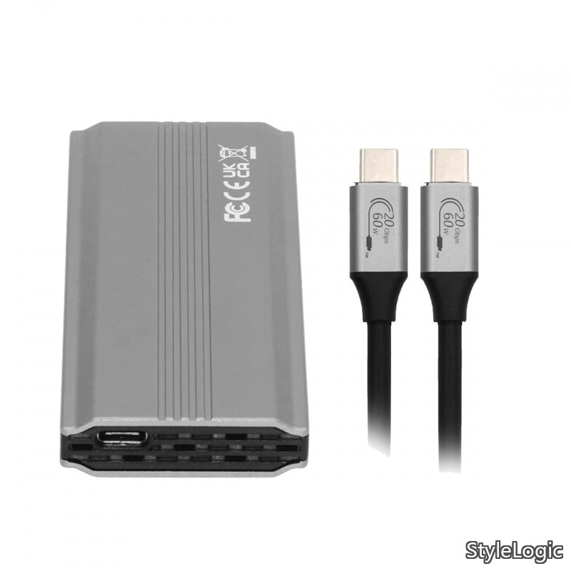 タイプ C USB3.2 USB4 20Gbps から M キー M.2 NGFF NVME SATA SSD PCBA エンクロージャ 2280/2242/2260mm RTL9220