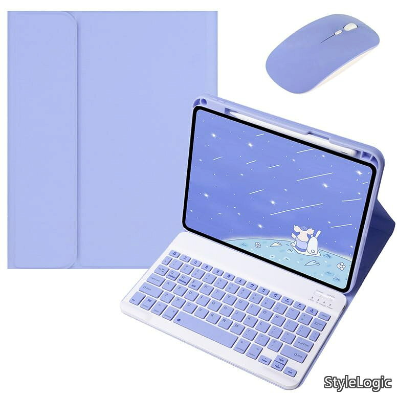 【送料無料】9 iPad 8 iPad 7 10.2 キーボードケース マウス付き 上側ペンシル収納 iPadAir3 iPadPro10.5 キーボード カバー ワイヤレス マグネット分離式 配色 カラーキー