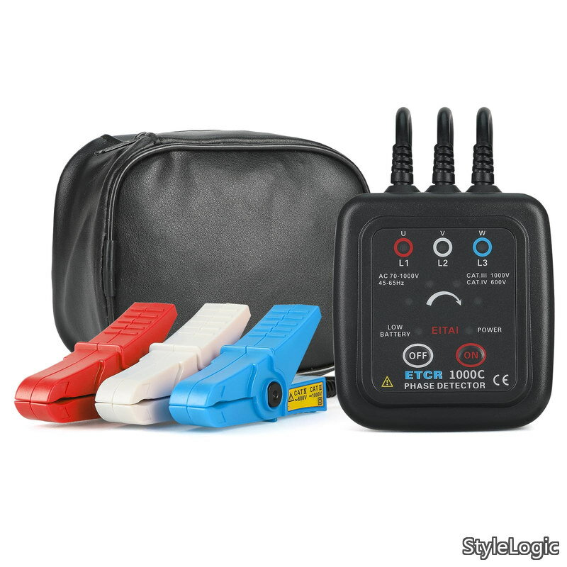 乐天商城 - 【送料無料】非接触検相器 三相相秩序検出 AC 70V-1000V メーカー直販 Φ1.6mm-16mm 検相器 険相器 検電器 高圧検電器