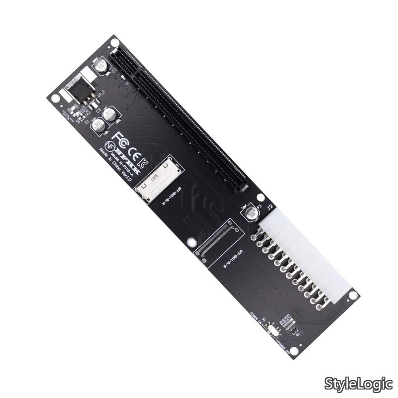 Rakuten - 【送料無料】Oculink SFF-8612 8611 8X~16x PCIE PCI-Expressアダプター ATX 24ピン電源ポート付き メインボードグラフィックスカード用