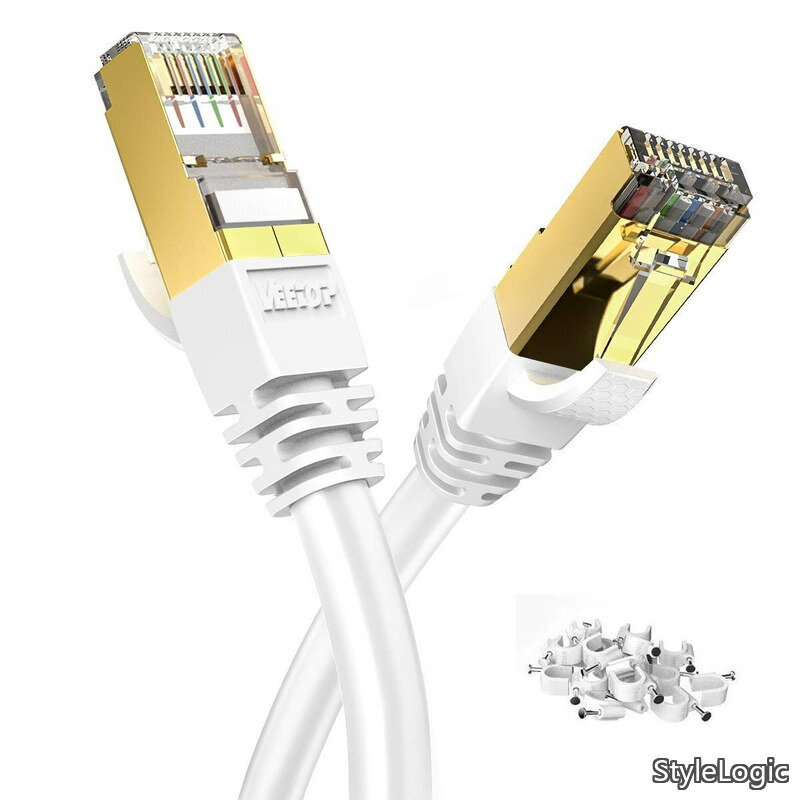 【送料無料】LANケーブル CAT8 カテゴリ-8 Veetop 超