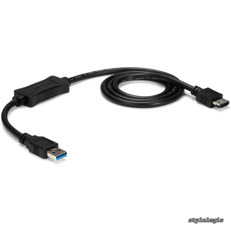 USB 3.0 - eSATA変換アダプタケーブル (91cm) eSATA対応HDD/SSD/光学ドライブを接続可能 USB3S2ESATA3