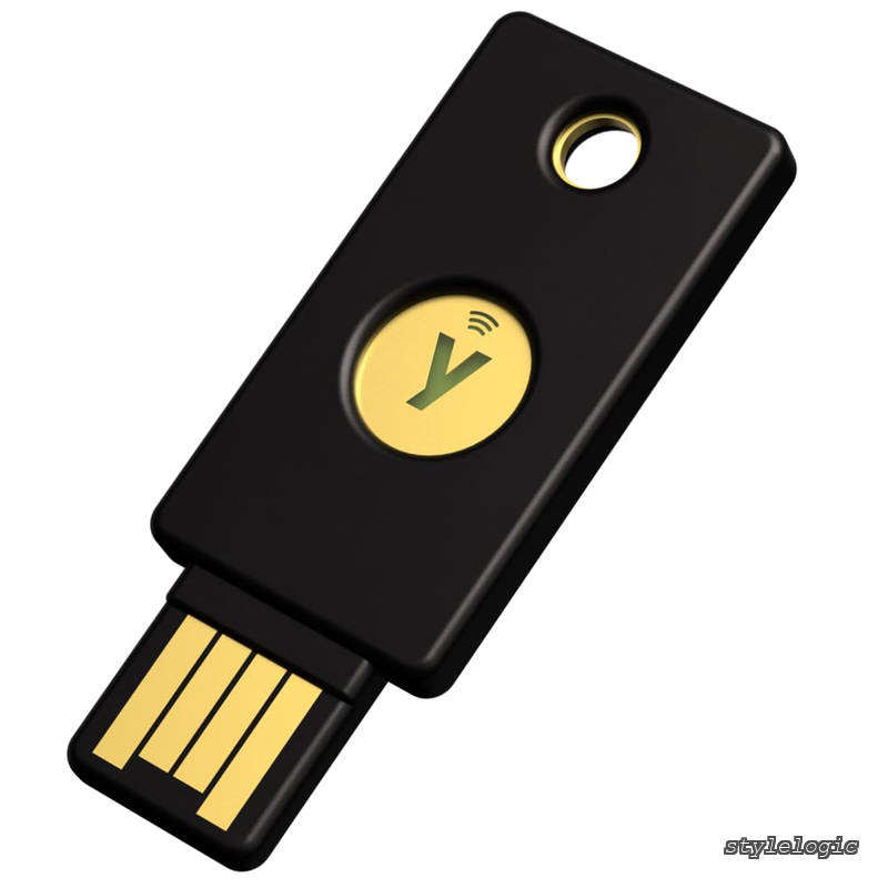 【送料無料】FIDOセキュリティキー NFC(黒) - FIDO2/U2F/USB-A ポート/NFC/MFA 2要素認証/高耐久性/耐衝撃性/防水防塵