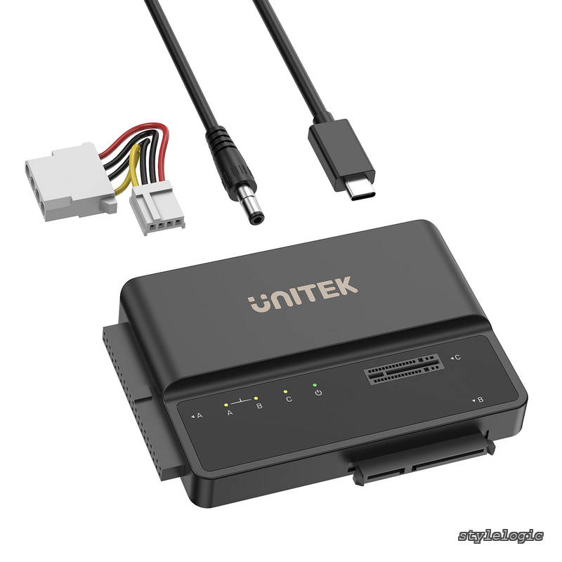 Rakuten - 【送料無料】USB3.2 Gen2 M.2 NVMe/SATA/IDE 3in1アダプタ 10Gbps 2230-2280 & 2.5/3.5インチ対応 外付SSD/HDD変換 ポータブル ツール不要 多機能 高速転送 規格互換 大容量ストレージ 12V電源付属