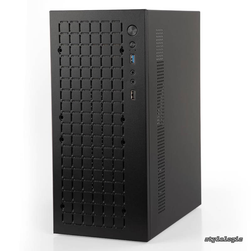 Rakuten - 【送料無料】PCケース MATX ケース ミニ PC ITX デスクトップ コンピューター ケース サポート マイクロ ATX MATX DTX ITX ミニ PC USB3.0 サポート 3.5'' HDD (ブラック)