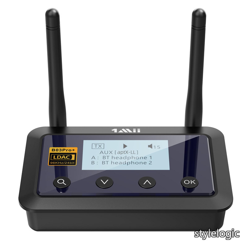 【送料無料】Bluetooth 5.3 トランスミッター レシーバー 認定LDAC aptX LL低遅延/HD/AAC/SBC対応 光デジタル/3.5MM AUX/RCA 2台同時接続 長距離送信機受信機 BYPASS 一台三役 TVテレビ/PC/スピーカー/Bluetoothヘッドセット/スマートフォンのオーディオ送信/受信 B03Pro