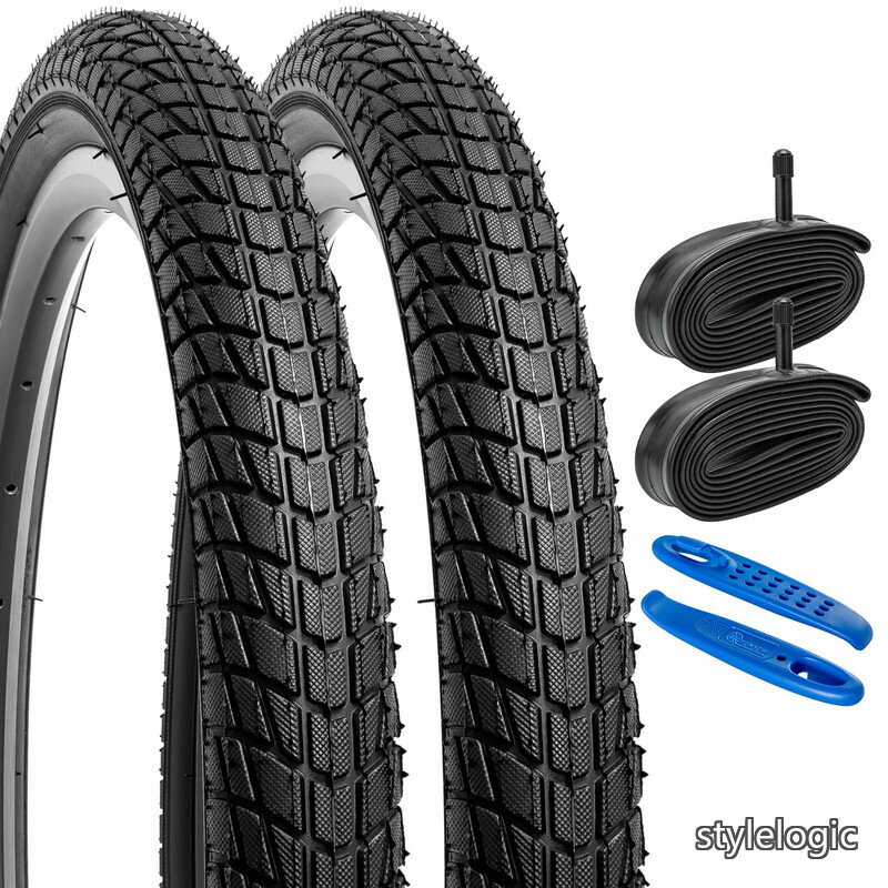 乐天商城 - 【送料無料】2本セット 20 1.75 タイヤ 20x1.75 47-406 自転車タイヤ +20x1.50/1.75 チューブ 米式バルブ32mm+タイヤレバ 適用 20インチ 1.75 ロードバイク、子供用自転車 Y-1023