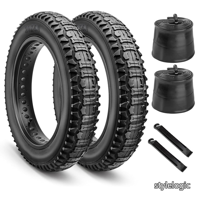 【送料無料】ファットバイクタイヤ 1本/2本/セット 20x4.0インチ 電動アシスト 自転車 折りたたみ式 電動ファットタイヤ 20 4.0ih Mountain Bike 全地形対応 ノーパンクタイヤ パンク修理