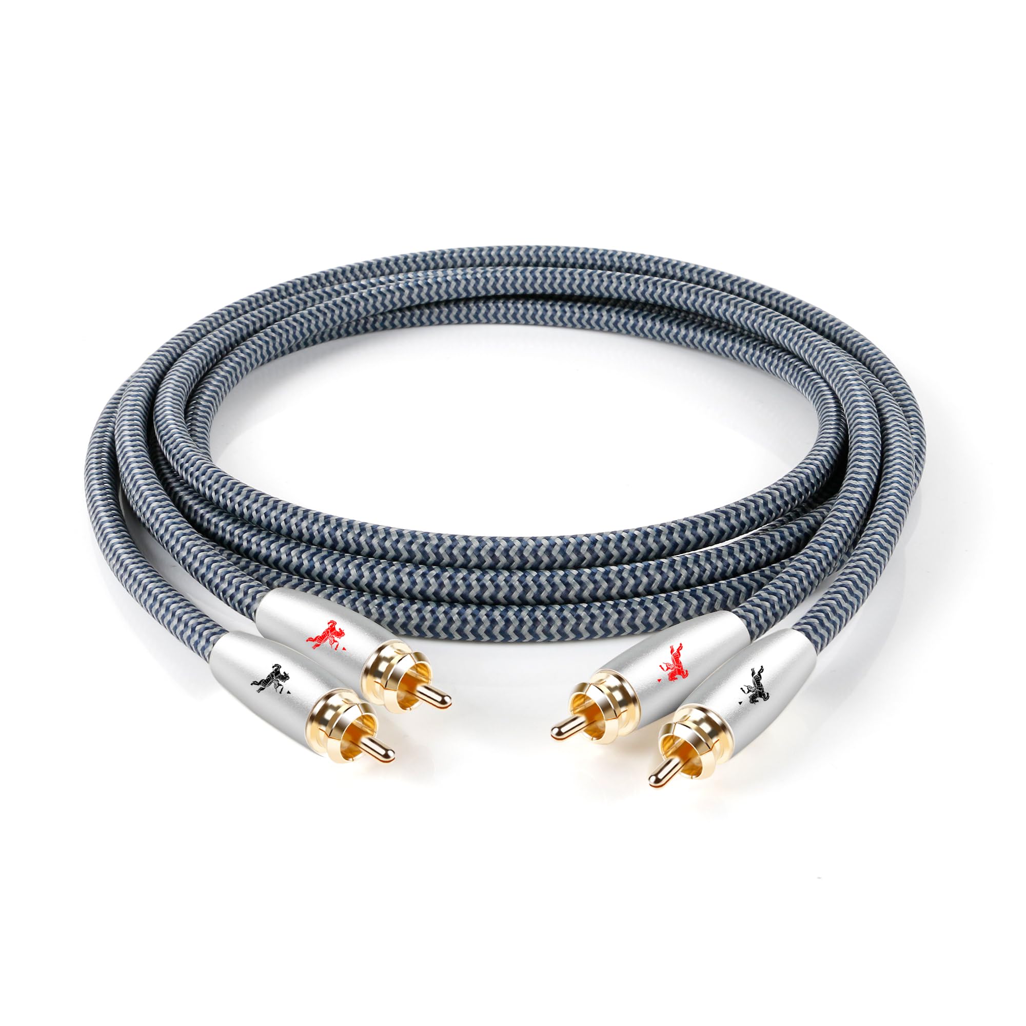 【まとめ買いで最大1000円OFFクーポン!】【送料無料】2RCAケーブル 2RCA to 2RCA 「オス-オス」 RCAオーディオケーブル ホームシアター/HDTV/アンプ/Hi-Fiシステム用 3M