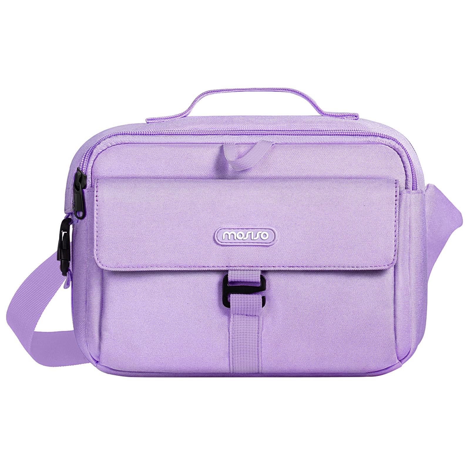 【まとめ買いで最大1000円OFFクーポン!】【送料無料】カメラバッグ DSLR/SLR/ミラーレスカメラ用 対応機種 Canon/Nikon/Sony、保護 メッセンジャー袋 コンパクト 斜め掛けのパッド入り ショルダーバッグ レインカバー付き(パープル)