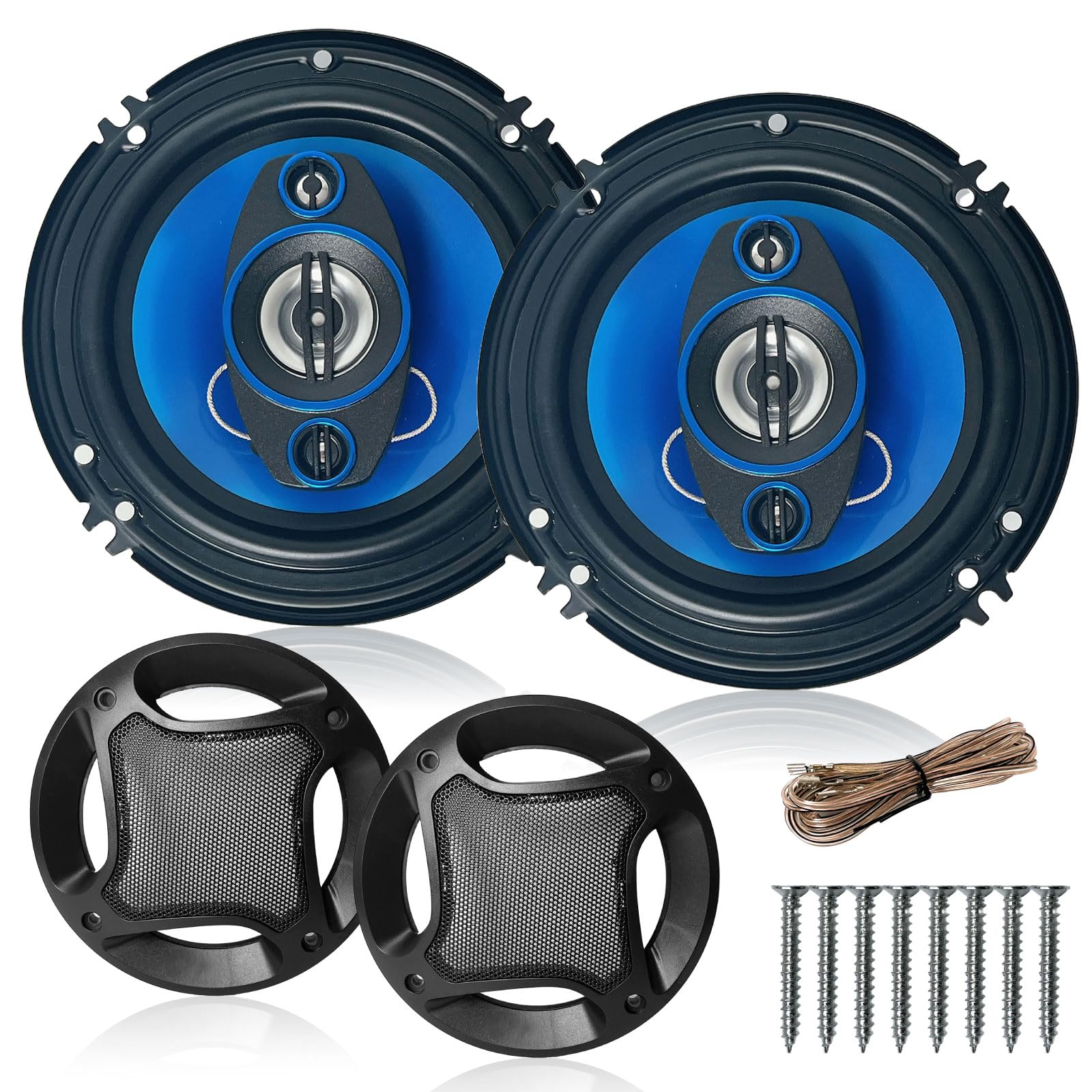 【まとめ買いで最大1000円OFFクーポン!】【送料無料】スピーカー 車 サブウーファー カースピーカー ツイーター speaker ユニット サテライト カーオーディオ 13cm 400W 2個セット(4.0)