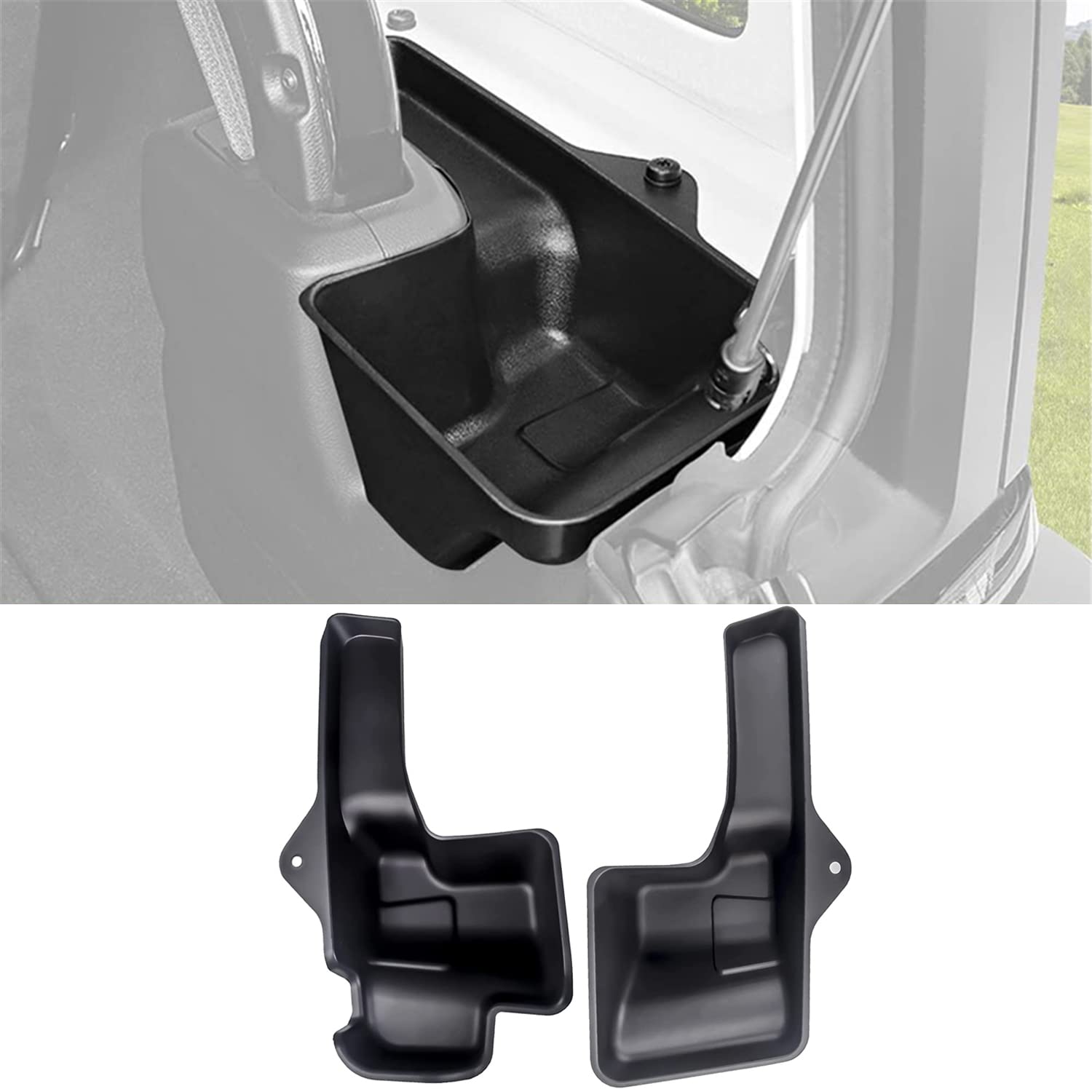 【まとめ買いで最大1000円OFFクーポン!】【送料無料】トランクサイド収納ボックス ジープ ラングラーJL JLU サハラ・ルビコン 4ドア 2018-2023 インテリア収納ボックス テールゲート収納ボックス 両側 カスタム パーツ