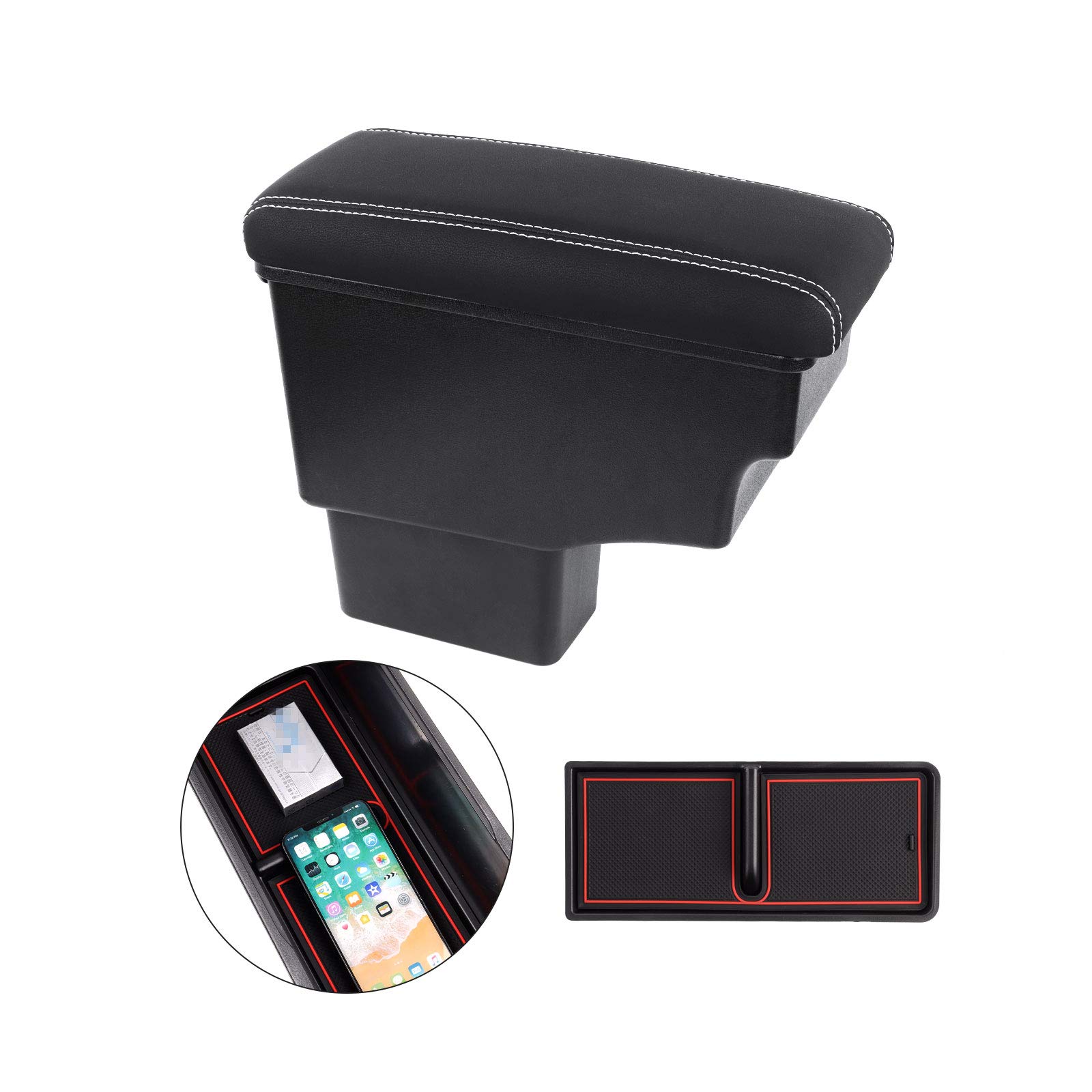 【まとめ買いで最大1000円OFFクーポン!】【送料無料】ニッサン 2代目 ノート 車用アームレスト Note e-POWER NISMO ニスモ コンソールボックス 2016.11-2020.11現行 後期型 車内収納ボックス 大容量 車種専用設計 小物入れ 肘掛け 肘置き 多機能 収納 アクセサリー カー用品