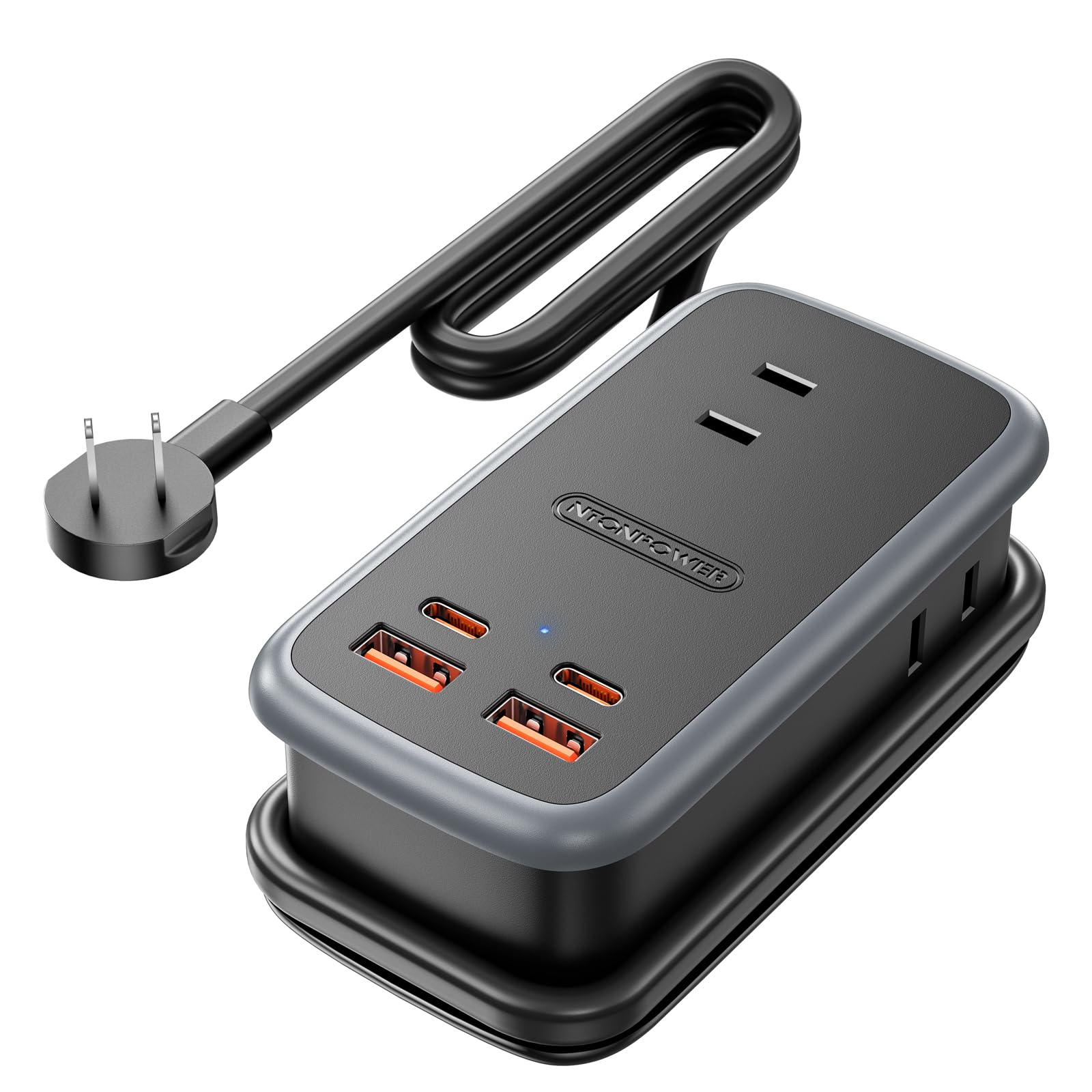 【まとめ買いで最大1000円OFFクーポン!】【送料無料】65W 電源タップ 薄型プラグ 延長コード 1.27m PD 急速充電 巻き取り式 7-in-1 3個AC口 2USB-Cポート 2USB-Aポート 壁掛け/テーブル 軽量小型 スマホ/ノートPC/タブレットその他の電子機器に最適 家庭、旅行、出張などでの