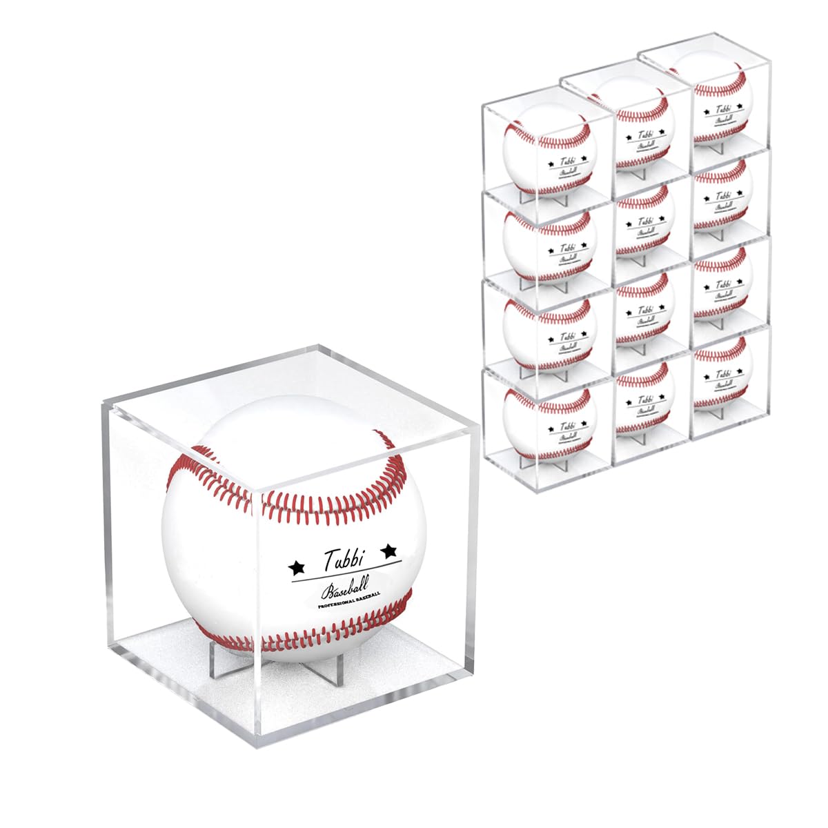 【まとめ買いで最大1000円OFFクーポン!】【送料無料】サインボールケース 12個セット 野球ボールケース サインボール ホームランボール..