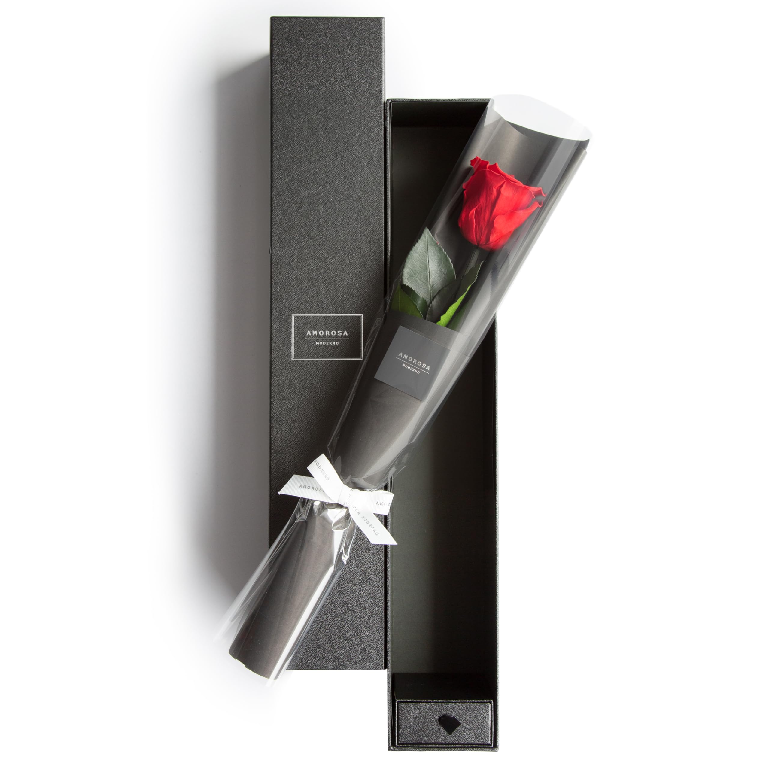 【まとめ買いで最大1000円OFFクーポン!】【送料無料】アモローサ プリザーブドフラワー ダイヤモンドローズ ザ・ワン ブライトレッド バラ ギフト 花 誕生日 結婚 記念日 プロポーズ ドライフラワー プレゼント 女性 AM17-30