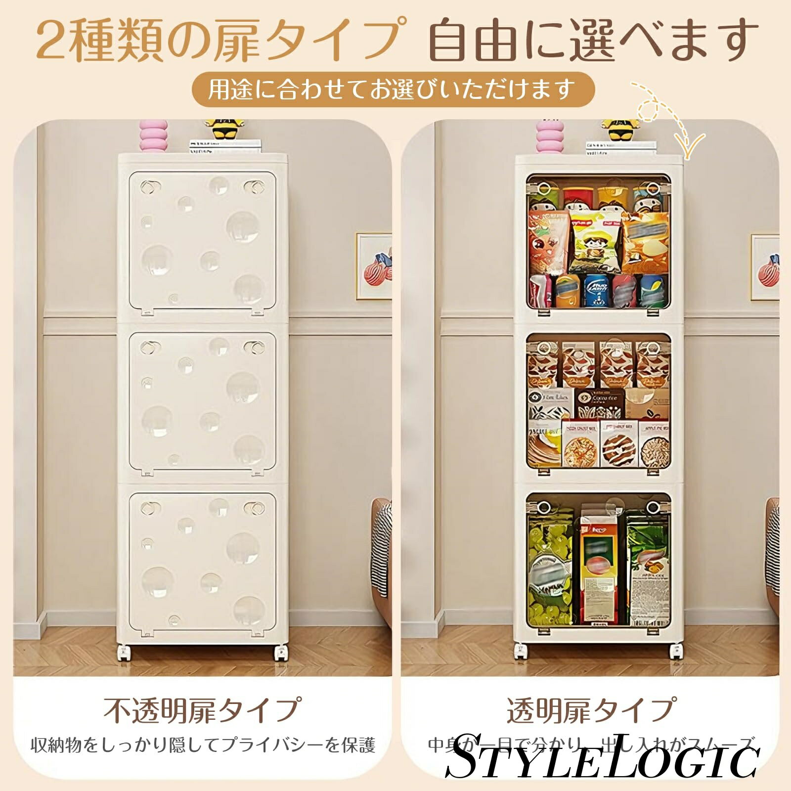 【まとめ買いで最大1000円OFFクーポン!】【送料無料】キューブボックス キャスター...