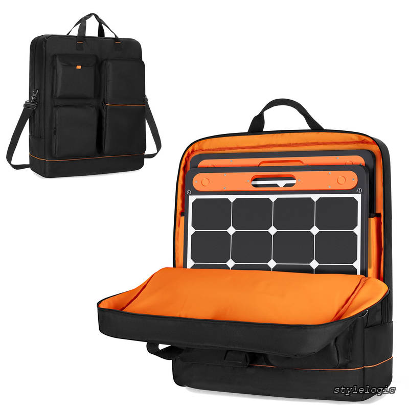 【送料無料】ソーラーパネルバッグ 2枚収納 ソー-ラーパネルケース Jackery SolarSaga 100/200に適合して Anker SOLIX PS100/PS200に適合して ソーラーパネル収納バッグ