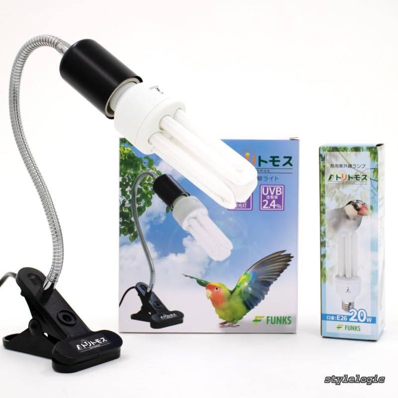 【送料無料】トリトモス 鳥用 紫外線ライト クリップ式 小鳥 日光浴ライト 紫外線 鳥 ライト uvaライト