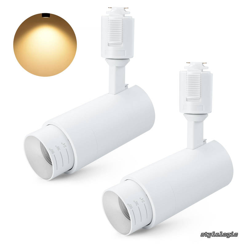Rakuten - 【送料無料】フィルライト消費電力10W絞りサイズは調整可能 LED搭載 大光量1100lm アメリカ(BridgeLux)LEDチップ 演色性Ra96.5 器具一体型 電球不要 取付簡単(白い+電球色+2個入り)