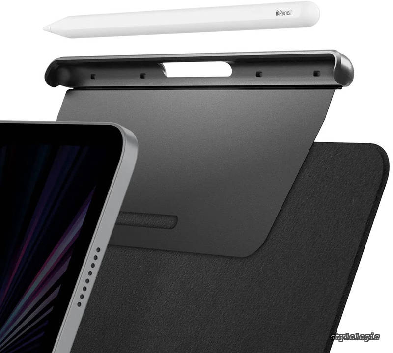 Rakuten - 【送料無料】iPad Pencil ケース マジックキーボード Pencil ホルダー アップルペンシル対応 スリム 薄型 保護 紛失防止 APP04545 (ブラック)
