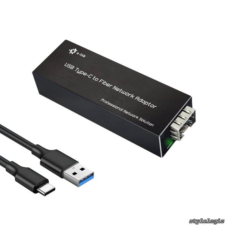 【送料無料】Type C - ファイバーネットワークアダプター 100/1000base-X USB to Open SFP ギガビットネットワークカード対応 Windowsサーバー/Windows/LinuxコンパクトNICネットワークアダプター。