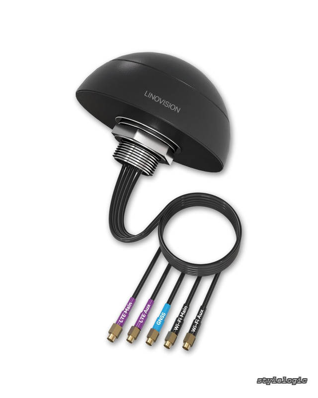 4G LTE MIMO コンボ 5-in-1 アンテナ、2 x 4G LTE、1 x GNSS、2 x Wi-Fi、屋外/屋根 SMA アンテナ(3mのケーブル付き)、IOT-R32 / Inhand IR302 / Teltonika RUT241・240・360・956などに対応可能
