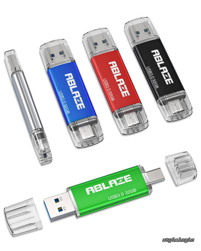 Rakuten - 【送料無料】USBメモリ Type-C 32GB 5本セット デュアルUSB3.0＋Type-C対応 iPhone 16/15 Androidスマホ パソコン タブレット Mac ノートPC対応